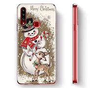 Yoedge Coque pour Google Pixel 4a Transparente avec Motif Etui en Silicone Gel TPU 3D Kawaii Dessin Housse de Protection Souple Antichoc Cover Case pour Google Pixel 4a 5,81", Noël 2