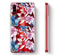Yoedge Coque pour Google Pixel 4a Transparente avec Motif Etui en Silicone Gel TPU 3D Kawaii Dessin Housse de Protection Souple Antichoc Cover Case pour Google Pixel 4a 5,81", Oiseaux Fleurs