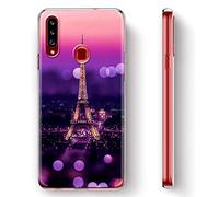 Yoedge Coque pour Google Pixel 4a Transparente avec Motif Etui en Silicone Gel TPU 3D Kawaii Dessin Housse de Protection Souple Antichoc Cover Case pour Google Pixel 4a 5,81", Tour Eiffel