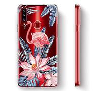 Yoedge Coque pour Google Pixel 4a Transparente avec Motif Etui en Silicone Gel TPU 3D Kawaii Dessin Housse de Protection Souple Antichoc Cover Case pour Google Pixel 4a 5,81", Flamant