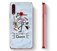 Yoedge Coque pour Google Pixel 4a Transparente Etui en Silicone Ultra Fine Gel TPU avec Motif King Queen Kawaii Souple Antichoc Housse de Protection Case Cover pour Google Pixel 4a, Flamingo Queen