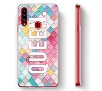 Yoedge Coque pour Google Pixel 4a Transparente Etui en Silicone Ultra Fine Gel TPU avec Motif King Queen Kawaii Souple Antichoc Housse de Protection Case Cover pour Google Pixel 4a, Colorée Queen