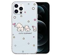 Yoedge Coque pour Google Pixel 6a 5G 6,2", Transparent Silicone TPU Souple Etui Antichoc Anti-Rayures Protection Flexible Cover, Clair Housse avec Drôle Motif pour Google Pixel 6a, l'éléphant