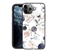 Yoedge Coque pour Samsung Galaxy A52 5G Etui en Silicone Noir avec Motif Dessin Housse de Protection Antichoc TPU Mat Ultra Fine Mince Souple Bumper Case Cover pour Samsung A52 5G 6,5", Planète