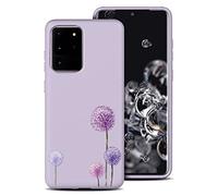 Yoedge Coque pour Samsung Galaxy A71 4G 6,7", Etui Silicone Gel TPU Souple avec Motif Dessin Imprimé Housse de Protection Ultra Mince Léger Case Anti-Rayures Coque Anti-Choc Bumper, Pissenlit