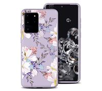 Yoedge Coque pour Samsung Galaxy S10 4G 6,1", Etui Silicone Gel TPU Souple avec Motif Dessin Imprimé Housse de Protection Ultra Mince Léger Case Anti-Rayures Coque Anti-Choc Bumper, Fleurs