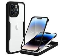 Yoedge Coque pour Xiaomi Redmi Note 9 Pro/9 Pro Max/9S 4G avec Protecteur D'écran Intégré 6,67",360 Degrés Full Body Protection Housse Transparente Antichoc Silicone Intégrale Rubuste Bumper Case,Noir