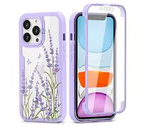 Yoedge Funda Para Samsung Galaxy A22 5G 6,6", 360 Grados Protección Transparente Antigolpes Carcasa Full Cover Con Protector de Pantalla Integrado Anti-Rayones Silicona TPU Bumper Case, Lavanda