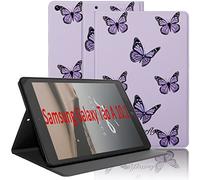 Yoedge Funda para Samsung Galaxy Tab A 10.1 2019 (SM-T510/T515),Ultra Slim PU Cuero Flip Delgada Protectora Carcasa con Función de Soporte Smart Folio Tablet Cover para Galaxy Tab A 10.1 2019,Mariposa