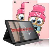 Yoedge Funda Para Samsung Galaxy Tab S8 Plus 2022 / Tab S7 FE 2021 / Tab S7 Plus 2020 12,4", Ultra Slim PU Cuero Flip Delgada Protectora Carcasa Con Función de Soporte Smart Folio Tablet Cover, Búho