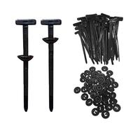 Yoedge Lot de 100 serre-câbles universels - En nylon - Pour l'entretien de la voiture, l'organisation domestique et l'installation électrique