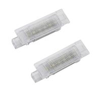 Yoegerery 2 pcs LED Licence Numéro Plaque Lumière Pour Fiat 500 500 X 500L Argo Panda Grande Punto 60665239 12 V Lumières de Plaque pour Voiture 60665239