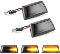 Yoegerery Clignotant latéral dynamique LED ambré super lumineux Canbus répétiteur séquentiel pour O-pel I-nsignia Astra H Zafira B Corsa D pour Cruze (Noir)