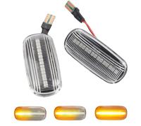 Yoegerery Clignotant latéral dynamique LED ambré super lumineux Canbus séquentiel pour A-udi A3 S3 8P A4 S4 RS4 B6 B7 B8 A6 S6 RS6 C5 C7 (transparent)