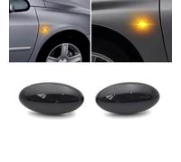 Yoegerery Clignotant latéral dynamique LED ambré super lumineux Canbus séquentiel pour P-eugeot 1007 107 206 207 307 407 607 Partner Expert C-itroen C1 C2 C3 C5 C6 Xsara Picasso Berlingo Jumpy (Noir)