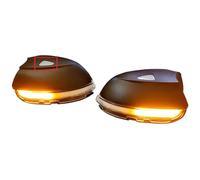 Yoegerery Paire de clignotant séquentiel dynamique LED latéral rétroviseur clignotant pour VW Golf 6 MK6 Golf GTI 6 R20 2008-2012 Touran 2011-2015 (Transparent -avec trous)