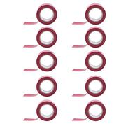 Yoeruers 10pièces 19mmx10M Imperméable pour Conduit, Rouge