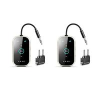 Yoeruers 2X Émetteur-Récepteur Bluetooth 5.4, Double Liaison pour Casque Audio HD, Émetteur sans pour Avion, Télévision, Voiture, Salle de Sport