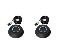 Yoeruers 2X Interrupteur de Bureau pour Ordinateur 1,8 M, Carte Mère PC, Bouton d'alimentation Externe, Câble D'Extension, Interrupteur de Démarrage Rond A