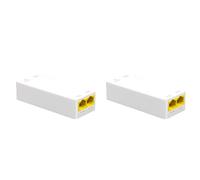 Yoeruers 2X Répéteur POE 2 Ports 10/100 Mbps Extension PoE 1 à 2 avec IEEE802.3Af/At Plug&Play 48 V pour Commutateur PoE NVR Caméra IP AP
