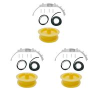 Yoeruers 3X WE49X20697 Kit de Roulements pour Sèche-Linge WE3M26 Roulement Supérieur WE9M30 Feutre de Tambour WE12M29 Courroie WE1M1067 Roulement Coulissant WE12X83