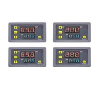 Yoeruers 4X Relais Temporisé Numérique Affichage LED Minuterie de Cycle Interrupteur de Commande Relais Temporisé Réglable Interrupteur Temporisé AC110-220V