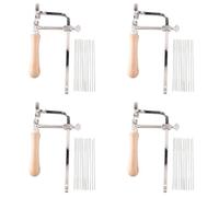 Yoeruers 4X Scie Professionnelle Ajustable Arc Bois Manche de Cadre de Scie Outils de Main Cadre de Scie Bijoutier