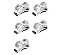 Yoeruers 5X Tambourin à Pied Puissant et Réglable avec Instrument de Musique pour Chant et Performance, Couleur Blanche