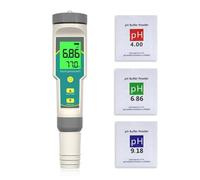 Yoeruers Aquarium Hydroponics Pool pour L'Eau Potable 5 en 1 Testeur Numérique de Qualité de L'Eau PH TDS EC Salinité Thermomètre