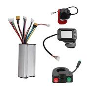 Yoeruers Kit de Bouton de Commutateur D'Accélérateur D'Accélérateur de Frein D'Affichage à Cristaux Liquides de Contrôleur de Scooter Se Pliant de 36V 350W pour Le Scooter Électrique