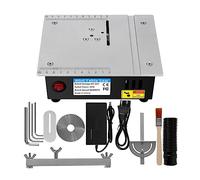 Yoeruers Mini Scie à Table Électrique Banc Scies Scie de Bureau Outil de Coupe Domestique Tour à Bois Prise Ue