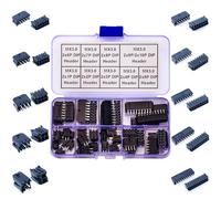 Yoeruyo Micro-Fit Connecteur DIP 3,0 mm compatible avec kit de connecteur Molex, MX3.0 double rangée 2 x 2/3/4/5/6/7/8/9/10/12P DIP Tête verticale à trou traversant (MX3.0D-DIP-Ver)