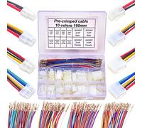 Yoeruyo Molex 5557 Kit de connecteurs d'extension mâles et Femelles de 4,2 mm avec câbles pré-sertis 20 AWG de qualité supérieure, boîtier Molex Mini-Fit Jr Double rangée 2 x 1/2/3/4/5/6 Broches avec