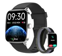 Yoever Montre Connectée Homme, 1.85" Montre Smartwatch avec Répondre Appel Moniteur de SpO2 Fréquence Cardiaque Sommeil 110 Sport Podometre Etanche IP68 Montre Homme pour Android iOS