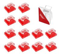 Yoezuo 100 PCS Clips Câbles, Cable Adhesif Rangement de Câble, Gestion de Câble, Plastique Organiseur de Fils Electrique, Fixation Murale Sans Percer (Transparent)