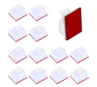 Yoezuo 100 PCS Clips Câbles, Cable Adhesif Rangement de Câble, Gestion de Câble, Plastique Organiseur de Fils Electrique, Fixation Murale Sans Percer (Blanc)