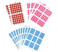Yoezuo 116 Pièces Cross Tape, 3 tailles Pansements à Grille, Crosstape d'acupuncture (Bleu, Rose, Rouge)