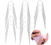 Yoezuo 15 Pièces Aiguilles à Tricoter Circulaire, 21cm Aiguilles Circulaires à Tricoter en Acier Inoxydable, Aiguilles de Fil à Double Tête pour Les Projets de Tricot (2mm, 2.5mm, 3mm, 3.5mm, 4mm)