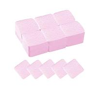 Yoezuo 300 Pcs Lingettes à Ongles Non Pelucheux,coton ongle,Colle à Ongles DéMaquillant Feuille De Coton,Pas De Copeaux Manucure,Vernis à Ongles,Colle à Cils Outil De Nettoyage coton ongles gel,Rose