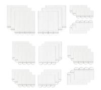 Yoezuo 60 Paires Languettes Accroches Tableaux, Accroche Tableau sans Percer, Bandes de Suspension pour Accrocher des Cadres, Accrocher Décos de Noël (16*29mm, 16*46mm, 20*46mm, 16*70mm, 19*92mm)