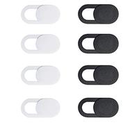 Yoezuo 8 Pcs Cache Webcam Slide Caméra Webcam 0.7mm Ultra Fin Cover Camera pour Laptop, PC, Smartphones, Tablettes, Noteboook (Noir, Bleu)