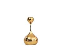 Yofab Bougeoir Bougeoirs Coniques en métal, Chandelier rétro Forme de Goutte d'eau Décoration d'intérieur(Gold,D)