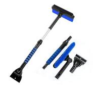 Yofab Grattoir Glace Voiture avec Balai pour Infiniti QX30 QX50 QX55 QX60 QX70 QX80, Grattoir Pare Brise Voiture Telescopique, 2 en 1 Raclette Vitre Gratte Glace et Brosse à Neige,B Blue
