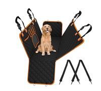 Yofab Housse de Siège pour Chien pour Dodge Dart 2013-2016, Protection Banquette Arriere de Chien, Siège Auto Imperméable avec Fenêtre en Maille et Protections Latérales,A Black