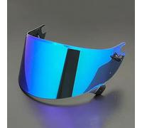 Yofab Visiere Casque Moto pour Shark Race R Pro GP, Casque Moto Pare-Vent Casque Lentille, Remplacement de Visière de Lentille de Casque de Bouclier de Vent de Moto,C Blue Plating