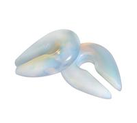 YOFANST Œil de chat Agate Opalite Hoop Pierre Grand trou de serrure Écarteur d'oreille Calibre 2g 0g 00g, Acrylique, acier, pierre