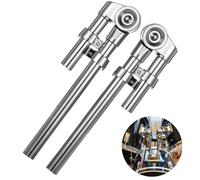 YOFAPA Lot de 2 supports de batterie Tom - Bras de support réglable - Support de rechange en métal robuste - Support stable pour batterie Tom - Accessoires pour instruments de percussion