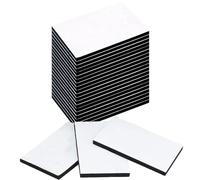 YOFASEN 40 Pièces Tampons Adhésifs Double Face - Noir Adhesif Puissant Ruban Mousse Coussinets tampons en Mousse Carré Imperméables Adhesif Puissant Ruban Mousse 50x30mm