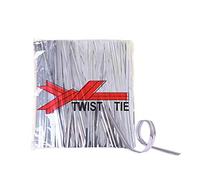 YOFASEN Argent Liens Torsadés - 800PCS Attache Lien Fil Fer d'Étanchéité pour Sac Twist Tie Sachet Bonbons Biscuits Sucettes, 8cmx4mm