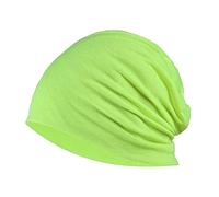 YOFASEN Bonnet Slouchy - Cancer Chimio Casquette en Coton Turban Chapeau Extensible Musulman Foulard pour Femmes Hommes, Jaune Fluorescent, One Size